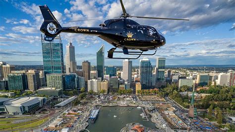 crown towers helicopter|Scenic Helicopter Flight over Perth City .